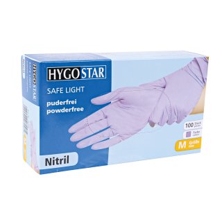 Nitrilhandschuhe Safe Light / HygoStar / lila / 100 Stück