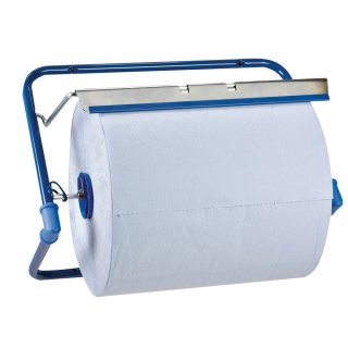 HygoClean Wandhalter für Putzpapier / Metal / blau