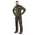 CXS NAOS Herrenhose, Khaki-HV Orange
